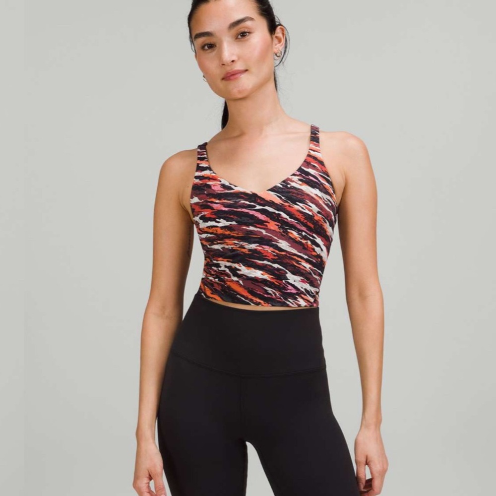 Lululemon Lunar New Year Align Tank Top Tiger Tide Smoky Red Multi Size 6